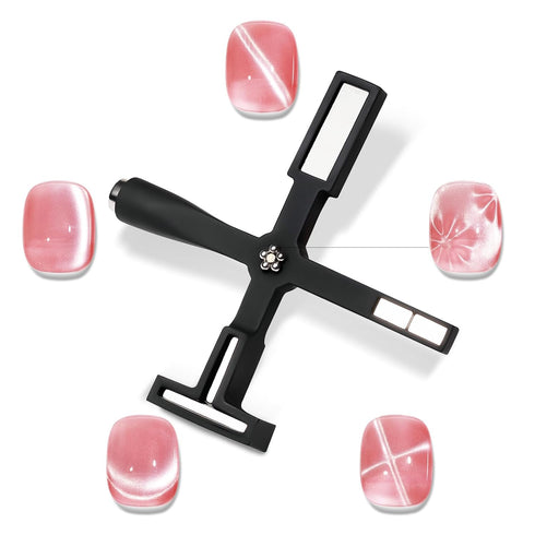 MIZHSE Nail Magnet Tool: 5 in 1 Magnetic for Cat Eye Nails, Multi-Function Magnet Stick for Nail Art Design