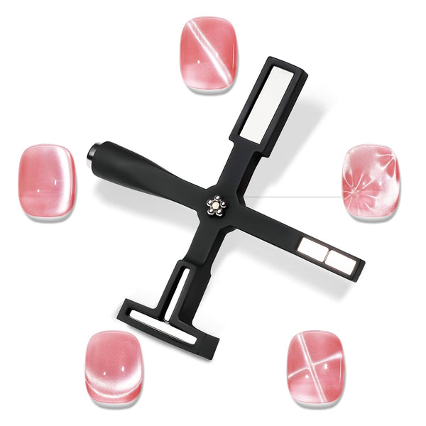 MIZHSE Nail Magnet Tool: 5 in 1 Magnetic for Cat Eye Nails, Multi-Function Magnet Stick for Nail Art Design