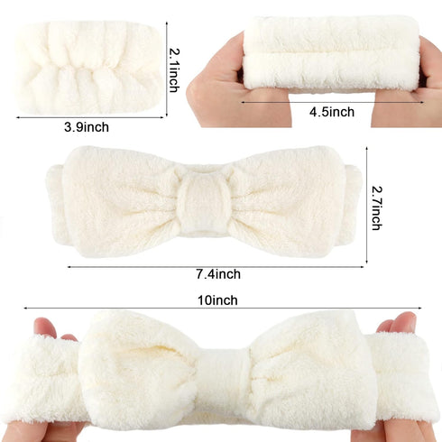 WHAVEL 6PCS Spa Headband and Wristband Set, Face Wash Headband, Makeup Skincare Headband for Washing Face