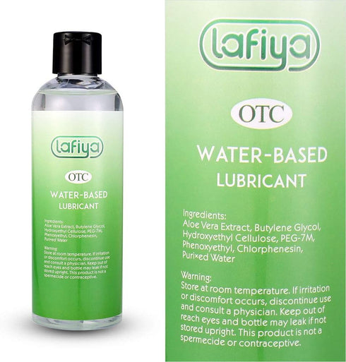 LAFIYA 8 oz- Aloe Personal Lubricant, Organic Water Based Long Lasting Lube for Sex, Sexual Lubricant for Sensitive