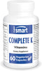 SuperSmart Complete K - K1, K2 (MK4 + MK7) Full Spectrum Vitamin K Supplement - 60 Vegetarian Capsules