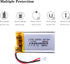 Liter Energy 3.7V 600mAh Lipo Rechargeable Lithium Polymer Battery 802035 with JST Connector