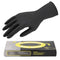 Segbeauty 20 Counts Black Dye Gloves for Hair Coloring, Professional Washable Rubber Accessories