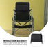 FOMIYES High Back Wheelchair Backrest Extension - Mesh Fabric Back Height Extender for Manual Wheelchairs, Comfortable