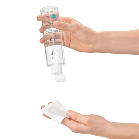 Vichy Pureté Thermale One Step Micellar Water - Makeup Remover & Facial Toner with Vitamin B5, Gentle Eye Makeup Remover