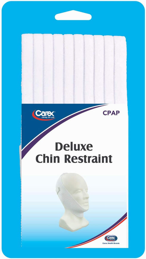 Carex Chin Strap for CPAP Users, Anti Snore Chin Strap, White, 1 Count