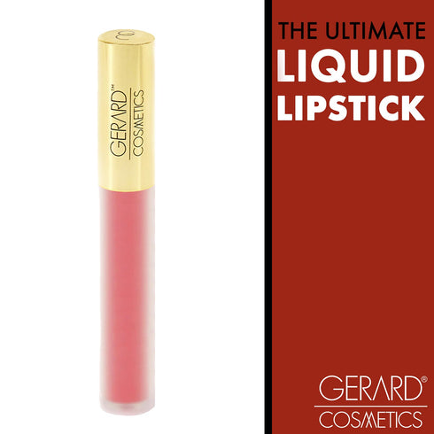 Gerard Cosmetics HydraMatte Liquid Lipstick West Coast, Coral Lipstick with Matte Finish, Long Lasting Non-Drying