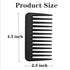 Mini Wide Tooth Comb,Small Travel Purse Hair Detangling Comb Beard Comb for Curly Wavy Hair Portable Care Comb Shower Comb Travel Combs for Men Women - Best Styling Comb for Wet,Dry,Long Hair (Black)