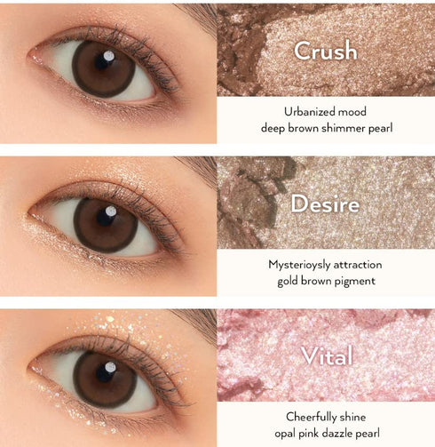 UNLEASHIA Glitterpedia Eye Shadow Palette, Vegan Korean Cosmetics, Daily Matte, Glitter, Shimmer, Party Sparkling (NO.1)