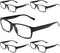 Gaoye Men's 5 Pack Reading Glasses, 1.5, Blue Light Blocking Prescription Readers