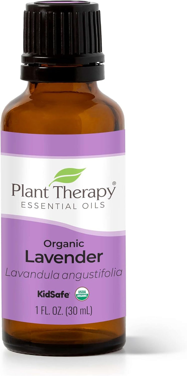 Plant Therapy Organic Lavender Essential Oil, 100% Pure, 30 mL, USDA Certified Organic