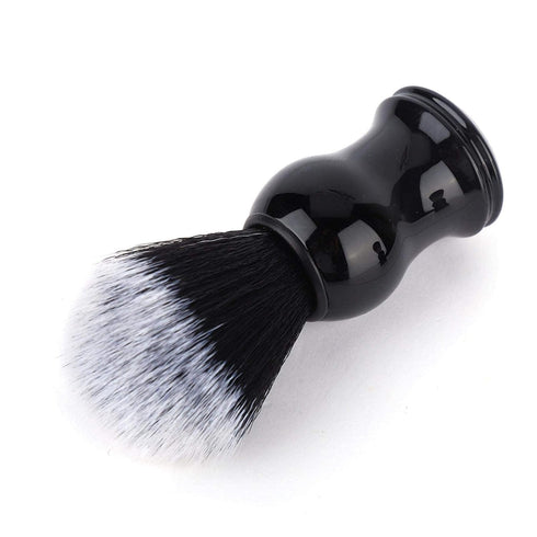 Shaving Brush with Wood Handle - Barber Cleaning Hairbrush Neck Duster for Salon and Home