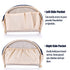 Hekyip Half Moon Cosmetic Bag, Travel Makeup Pouch, Portable Waterproof Pouch for Ladies, Small Navy Blue