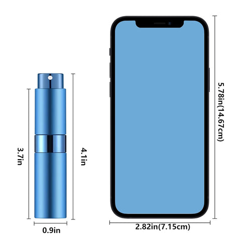 Lil Ray 8ml Portable Mini Perfume Atomizer, 7 PCS Refillable Small Spray Bottle for Travel, Pocket Cologne