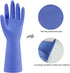 Rubber Kitchen Dishwashing Gloves - 4 Pairs Colorful Reusable Household Cleaning Gloves for Washing Dishes and Cleaning Tasks, Flexible Long-lasting and Non-Slip (Small, Blue+Pink+Yellow+Orange)