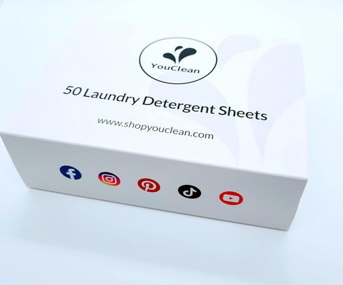 Laundry Detergent Sheets - Family Pack (50 sheets) for up to 100 loads - Lavender - Eco-friendly/Biodegradable