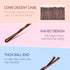 MORGLES 2 Inches Brown Bobby Pins, 120PCS Hair Pins with Box for Women Girls