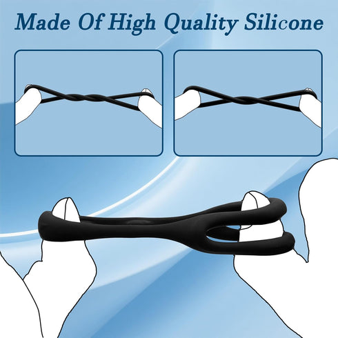 Set 7 Silicone Cock Rings for Men - Erection Enhancer in Sizes