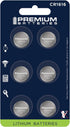 Premium CR1616 3V Lithium Coin Cell Battery - Japanese Engineered High Capacity (6 Pack)