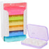 JOYOFREELY Portable 7-Day Pill Organizer Case, Travel Medicine Holder with 6 Large Compartments,