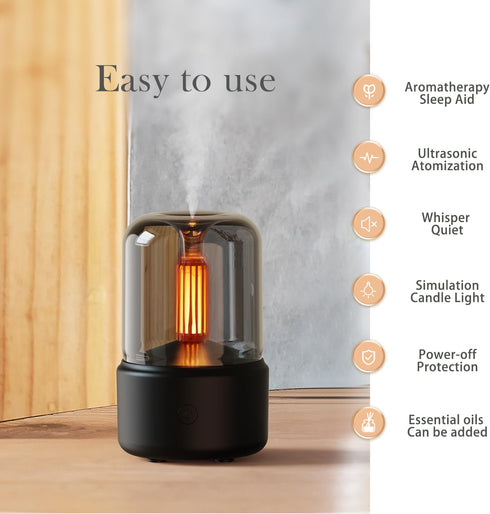 LONCIN 150ml Essential Oil Diffuser, Aromatherapy Diffuser with Auto Shut-Off Function, Ultrasonic Diffusers