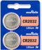 Murata CR2032 Battery 3V Lithium Coin Cell - Replaces Sony CR2032 (2 Batteries)