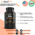 Zinc Supplement Complex with Copper and Vitamin C - Natural Flow 3X Zinc Carnosine, 120 Capsules, Immune Support