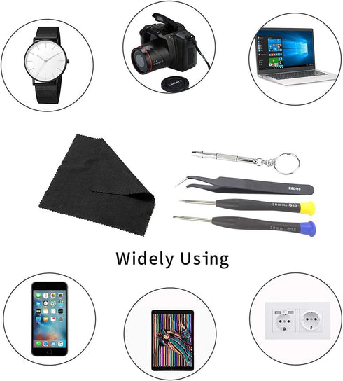 Eyeglass Repair Kit - Anti Slip Nose Pad Replacement, Glasses Screws, Tool Kit for Sunglass & Eye Glass Repair