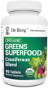 Dr. Berg's Superfood Greens Cruciferous Vegetable Tablets - 90 Tablets for Energy, Immune System & Liver Support