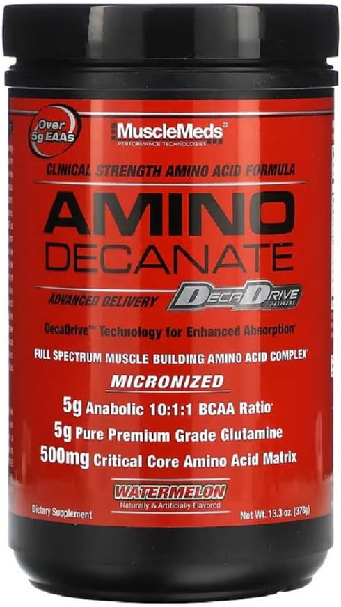 Amino Decanate by Muscle Meds, Watermelon, 13.3 Oz