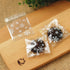 AKOAK 100 Count Resealable Clear Snowflake Bags, 14cm x 14cm +3cm for Candy Cookie Packaging
