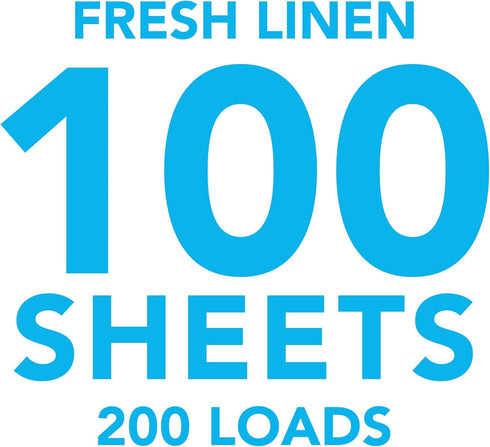 Eco Friendly Laundry Detergent Sheets, 100 sheets (200 loads) - Plant-Based Free and Clear Strips
