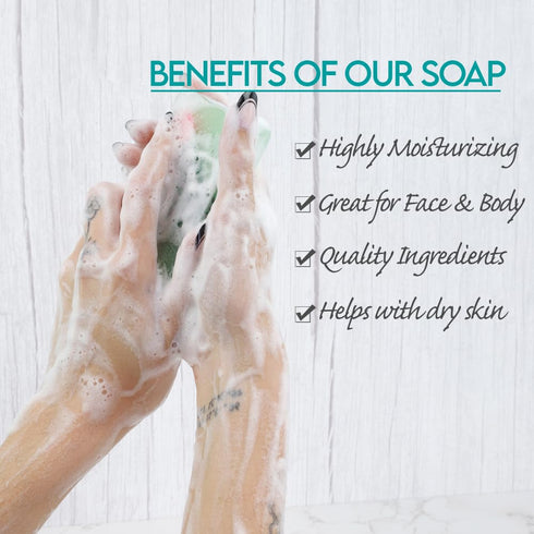 Primal Elements Glycerin Bar Soap, Bamboo Charcoal - Helps All Skin Types, Vegan, Gluten Free