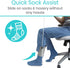 Sock Aid Device for Seniors with Shoe Horn Kit - Vive Adjustable Long Handle Sock Puller Aid