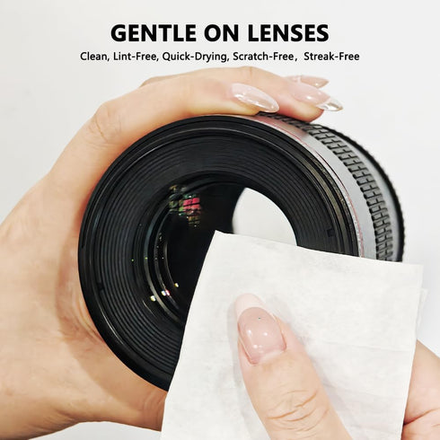OHOO 200 Count Lens Wipes for Eyeglasses Individually Wrapped Pre-Moistened Wipes Cleaner for Glasses Screens Camera