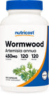 Nutricost Wormwood Capsules, 450mg, 120 Vegetarian Caps, Gluten Free and Non-GMO