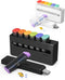 Black/White Weekly Pill Organizer Set 2 Times a Day - Am Pm