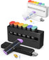 Black/White Weekly Pill Organizer Set 2 Times a Day - Am Pm