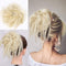 Lativ Messy Hair Bun Scrunchies Extension with Elastic Rubber Band for Women Girls (Messy Bun, Blonde)