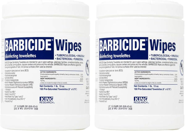 Barbicide Wipes, 160 Count (2-(160 Count)) Y