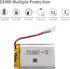 EEMB 3.7V 500mAh Lipo Battery, 403048 Rechargeable Lithium Polymer Ion Battery with JST Connector, Ensure Device
