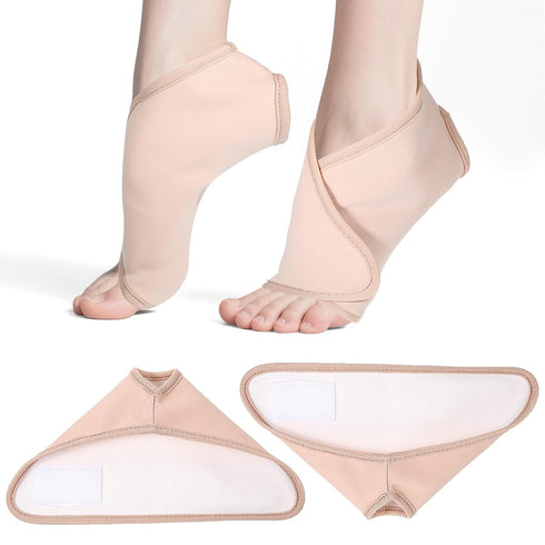 Hpmjz 2Pcs Pack Castor Oil Wrap for Ankle Adjustable Reusable Feet Brace Anti Oil Leak Organic Breathable Acrylic