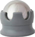Cestari Stainless Steel Ice Hot Cold Roller for Pain Relief, Foot Massage Ball with Silicone Holder, Gray
