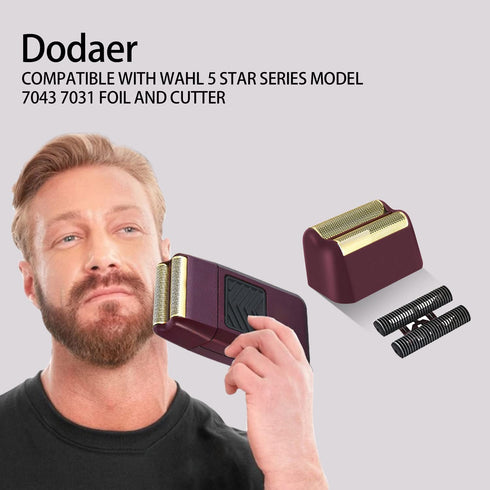 Professional 5 Star Series Finale Shaver Replacement Foil and Cutter Bar Assembly for Wahl Shaver Foil