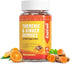 Turmeric Curcumin Gummies 500mg for Adults, 60 Orange Flavor Gummies with Black Pepper, Ginger Root, Vitamin C, Low