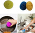 Plastic Dish Scrubbers for Dishes, Nylon Round Scrubber Scouring Pad, Colorful Non Scratch Mesh Pads (24 Pack)