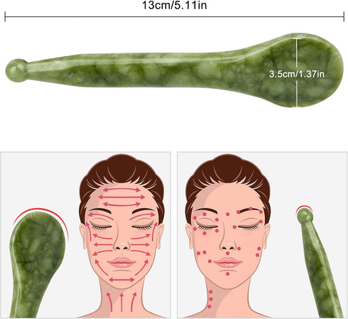 Jade Gua Sha Acupressure Pen - Effective Pain Relief Therapy Tool