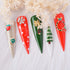 Nail Art Decoration Kit, 240Pcs Christmas Nail Charms Rhinestones Mixed Designs for Nails Crafts Accessories