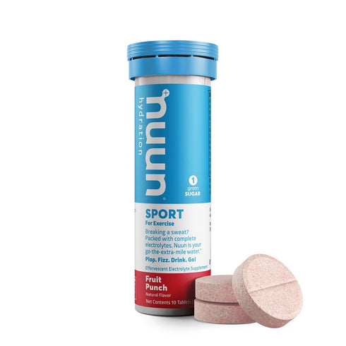 Nuun Hydration Drink Tab - Active - Fruit Punch - 10 Tablets, Case of 6