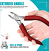Toenail Clippers for Thick Nails - Heavy Duty Kit with Long Handle for Seniors and Elderly, Professional Nail Clippers